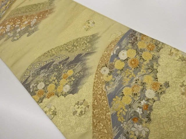 JAPANESE FUKURO OBI / WOVEN FLOWERS